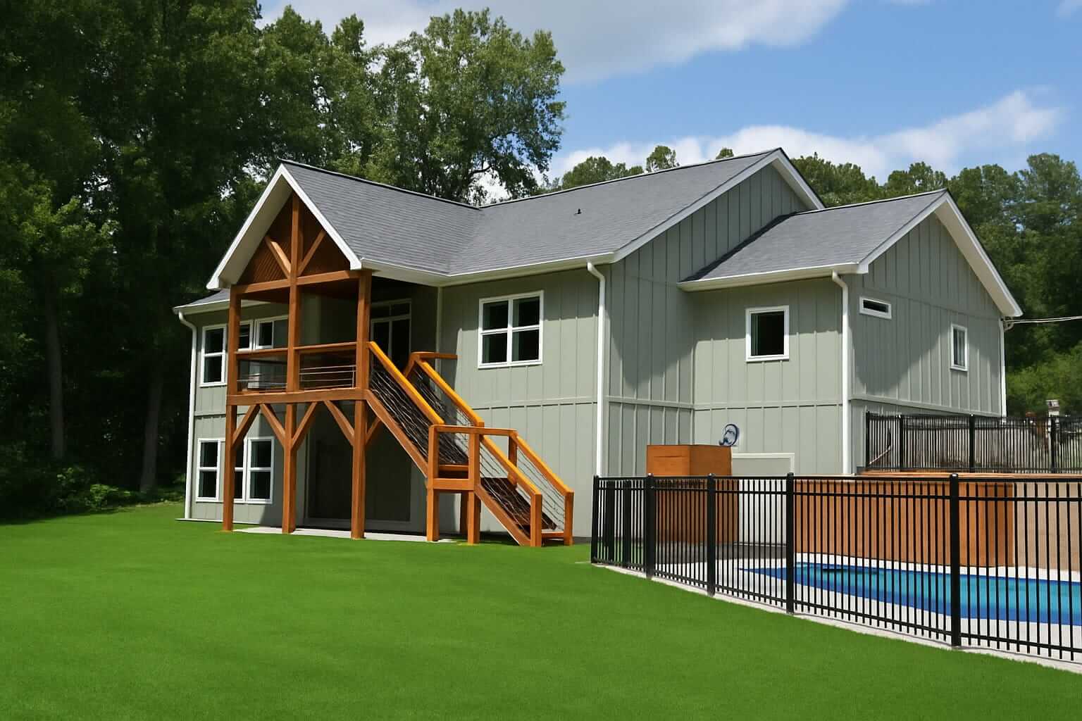 Exterior_back & pool